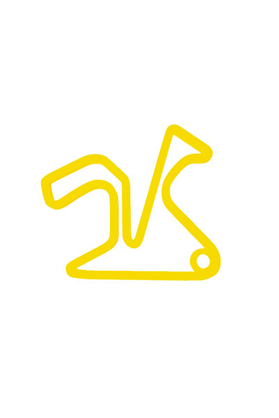 OEM Μπρελόκ, "FORMULA 1 JEREZ", 45Χ 50 χιλ. κίτρινο