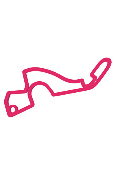 OEM Μπρελόκ, "FORMULA 1 SOCHI", 33Χ60 χιλ. ροζ βατόμουρο