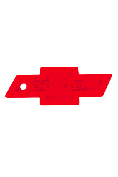 OEM Keychain, "chevrolet", 30x 80 mm red
