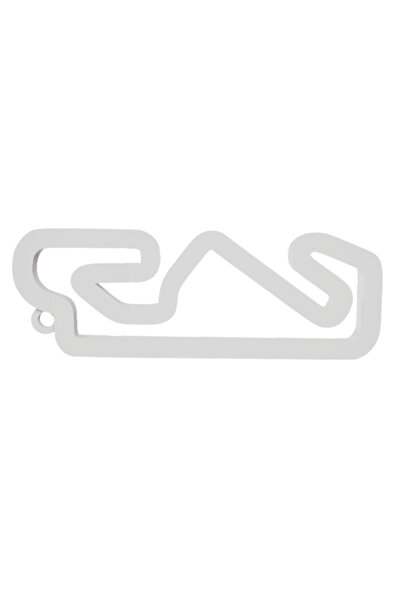 OEM Μπρελόκ, "FORMULA 1 MONTMELO", 22Χ60 χιλ. ιβουάρ λευκό