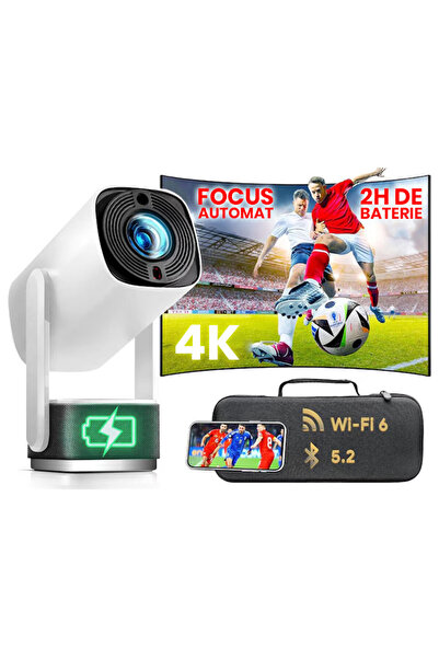 ewenta Videoproiector Ewenta® PRO VISION, Smart 4K, Auto Focus, 150”, Difuzor...
