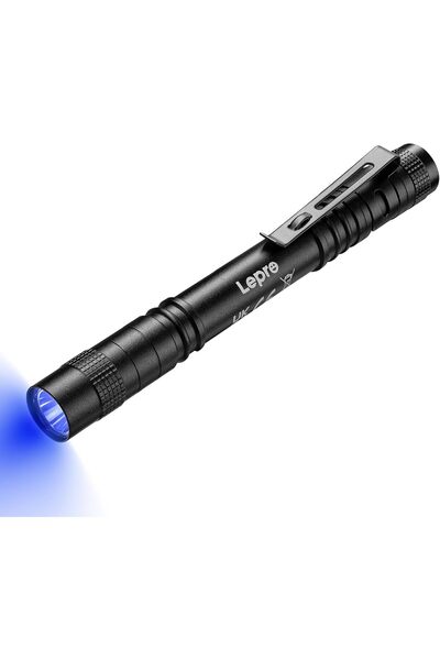 LEPRO 365nm UV Torch, Ultraviolet Flashlight, Pen Torch with Clip, High UV Pu...