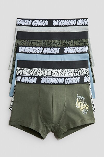 H&M 5'li Kısa Boxer Şort