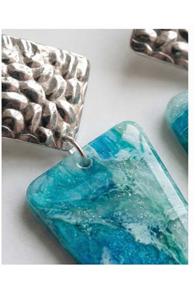 Dodemert Home Sea Wave Polymer Clay & Epoxy Design Earrings (Stainless Steel ...