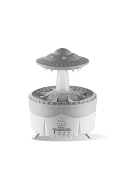 Drulisima UFO Mushroom Air Humidifier with Raindrop Effect 350 ml, Ultrasonic...