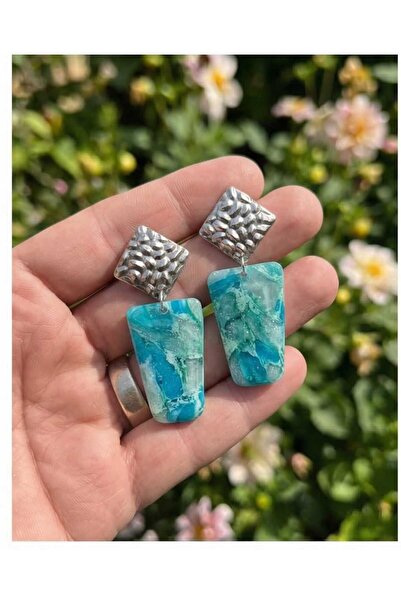 Dodemert Home Sea Wave Polymer Clay & Epoxy Design Earrings (Stainless Steel ...