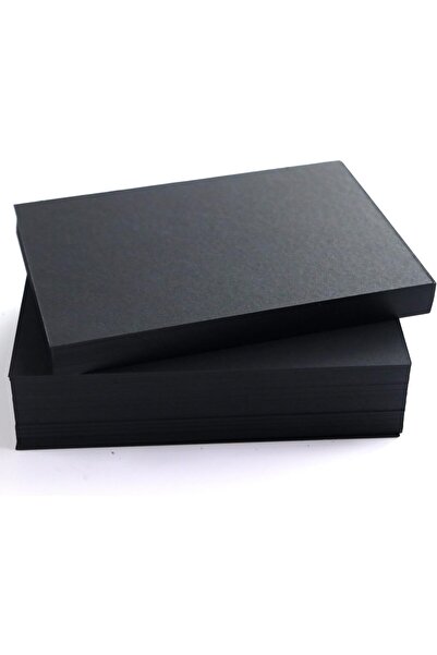 firstnock A6 Black Card Stock Black Colored blank Cardstock Paper 350Gsm 10 x...