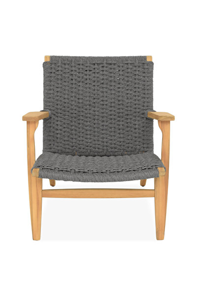 Maison Mex Garden/terrace armchair SIESTA L.68.5 l.77.6 H.75 natural/grey