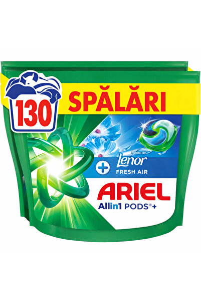 Ariel Detergent de rufe capsule Allin1 PODS+ Touch of Lenor Fresh Air, 130 Sp...