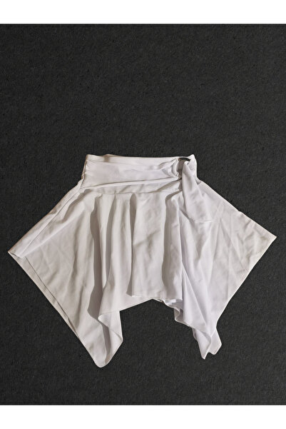 RDS White Girls Skirt with Stretchy Waist and Drawstring with Buckled, 95% Po...