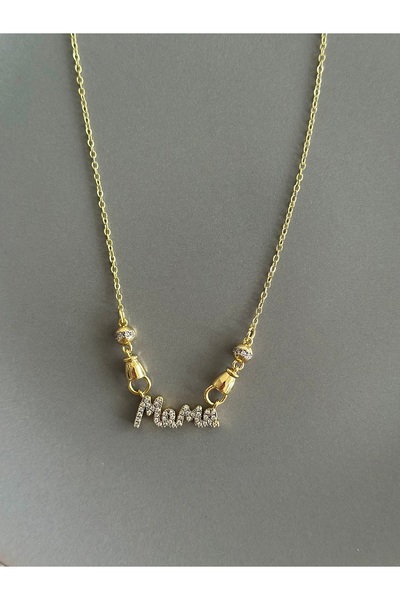 Gia Jewelry Mama Anne Yazılı Çelik Kolye
