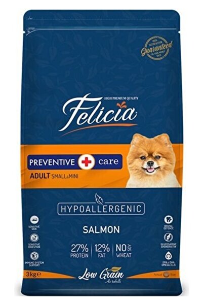 Felicia Somonlu Düşük Tahıllı Hipoalerjenik Küçük Irk Yetişkin Köpek Maması 3 kg