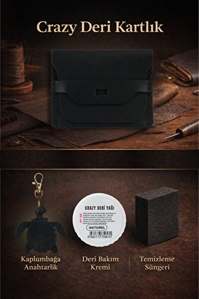 deribo Leather Card Holder Crayz Deri