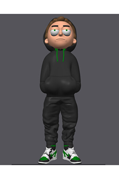 3d layer craft Morty Urban Figür 20 cm Büyük Boy Rick and Morty Figür