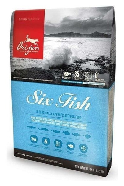 Orijen ‎Orijen Six Fish Adult Tahilsiz 6 Balikli Yetişkin Köpek Mamasi 2 kg -...