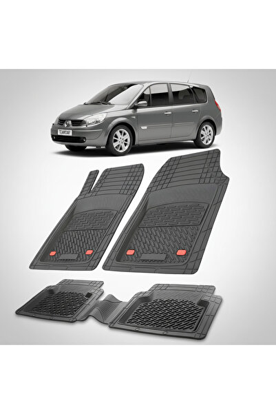 TEAMCAR Πατάκια δαπέδου για Renault Grand Scenic II 1 MPV (Μακρύ) Συμβατά με ...