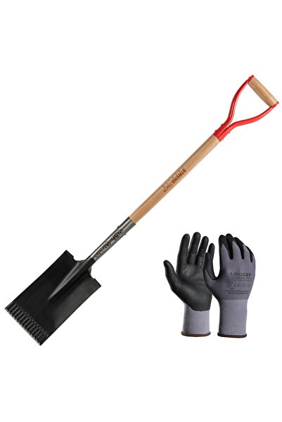 Strend Pro Set harlet, cazma, drept, capat zimtat, maner lemn, 115 cm, cu man...