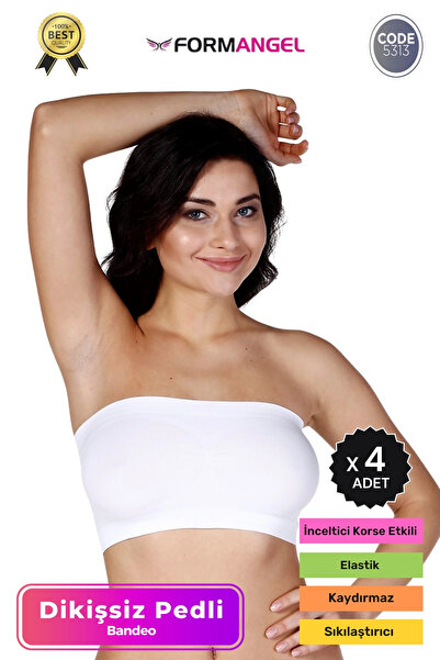 Carlburn # Bandeo Seamless Toparlayıcı pentru femei, tricotat de bază, fără c...