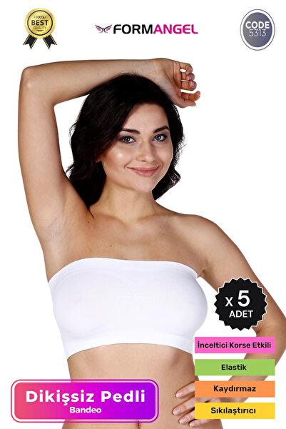 Carlburn # Bandeo Seamless Toparlayıcı pentru femei, tricotat de bază, fără c...