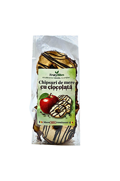 Frutybites Fă diferența! Uscate nu prăjite! Chocolate apple chips 60 g