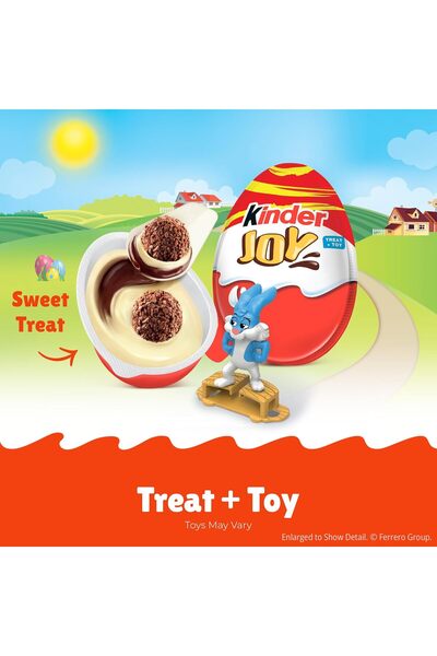 Kinder Joy Eggs, Treat Plus Toy, Chocolatey Wafer Bites, Individually Wrapped...