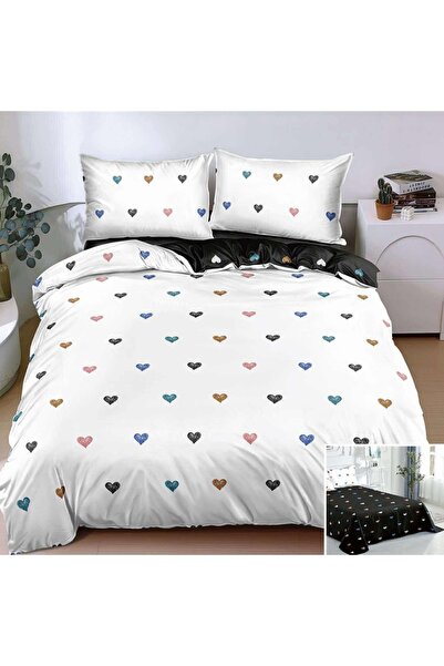 OEM Bed linen, 2 people, satin cotton, 4 pieces, with print, LSN4545
