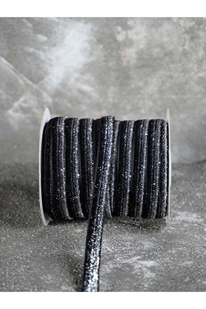 ARN Βελούδινη διακοσμητική κορδέλα πλάτους 1 εκ. μήκους 3 μ./μαύρη