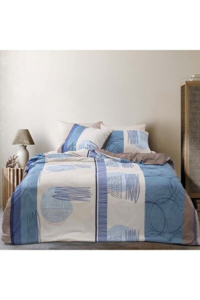 Bahar Tekstil Lenjerie de pat bumbac 100% ranforce, Bahar Home, Vortex Turcoa...