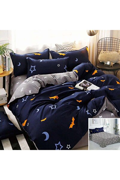 OEM Bed linen, 2 people, satin cotton, 4 pieces, with print, LSN4404