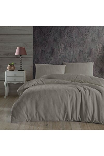 Nazenin Double bed linen, crepe jacquard, Home, Umber