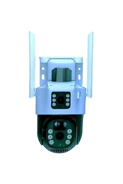 OEM Cameră supraveghere solară duală 2 lentile, exterior