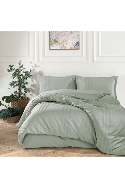 Clasy Жакардово спално бельо Ranforce, Дом, Melkor V9 зелен