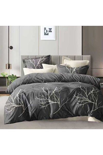 Pucioasa Σετ κλινοσκεπασμάτων διπλού κρεβατιού 6 τεμαχίων με λάστιχο, με σχέδ...