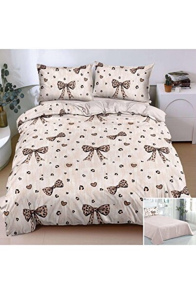 OEM Bed linen, 2 people, satin cotton, 4 pieces, with print, LSN4697