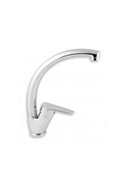 FERRO Baterie bucatarie, Ferro, Titania Iris New, tip lebada, pipa mobila, crom