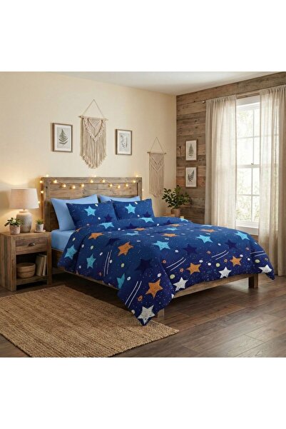 Pucioasa Double bed linen, Elvo Colorful stars