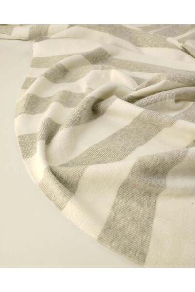 Kumaş Parça Camisole Knitted Fabric in Gray and White Colors Width: 95cm
