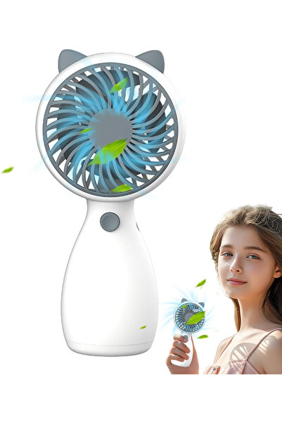 MaffStuff Ventilator Portabil de Mana si Birou cu Acumulator Alb