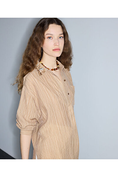 İpekyol Nakışlı ve işlemeli gömlek