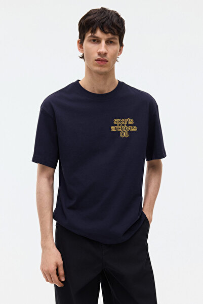 H&M Baskılı Tişört Loose Fit