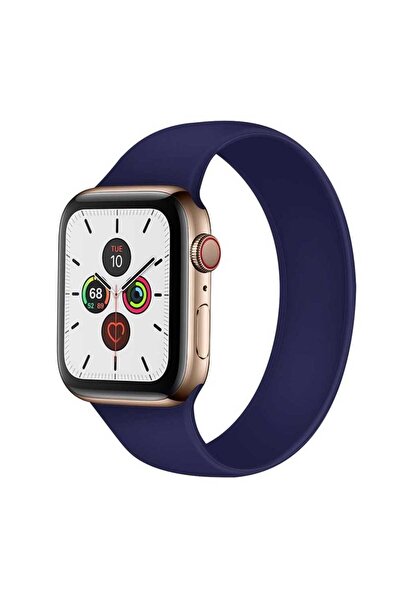 OEM Λουράκι για Apple Watch Νέο Στυλ Solo ΜΠΛΕ Σιλικόνης (μέγεθος M - ταιριάζ...