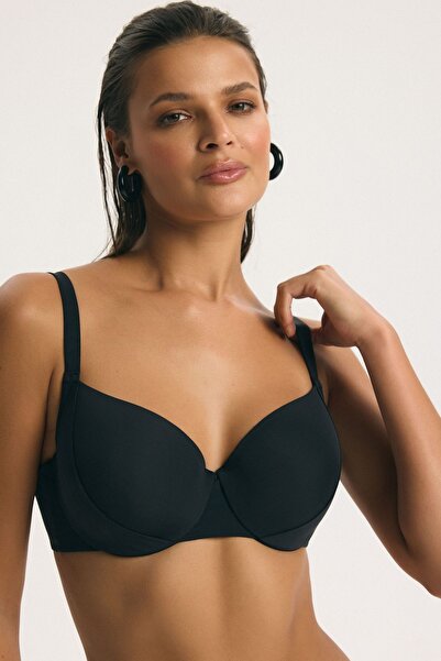 ESOTIQ Sutien de baie tip top de bikini, ușor căptușit, cu cupe încorporate, ...