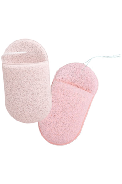 ECARLA - Wet face cleansing sponges in shades of pink