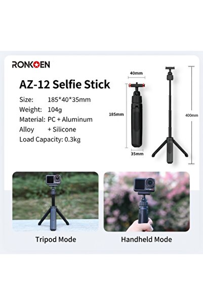 Choice1 For DJI Action Ronkoen TZ-12 For GoPro/Insta360/DJI Osmo Action 3/4/5...