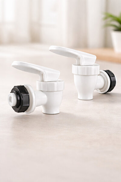 Stile Cucina Cam Sebil Ve Damacana Su ve Limonata Basmalı Yedek Musluğu Beyaz
