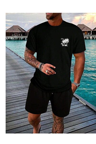 R&M Brotherhood Palm Printed T-Shirt Combed Cotton Quality T-Shirt New Season