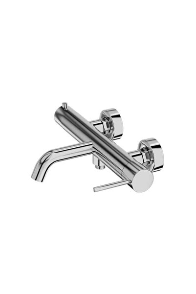 Lavita LaVita bathtub-shower mixer, Verdi, single-lever wall-mounted, chrome