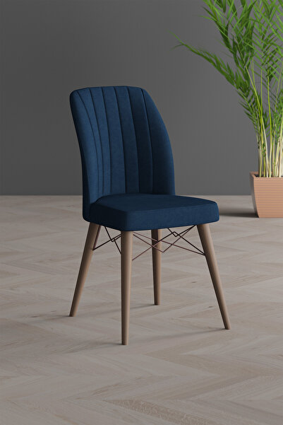 OEM Kare Gold upholstered chair, metal frame, natural wood legs, textile fabric