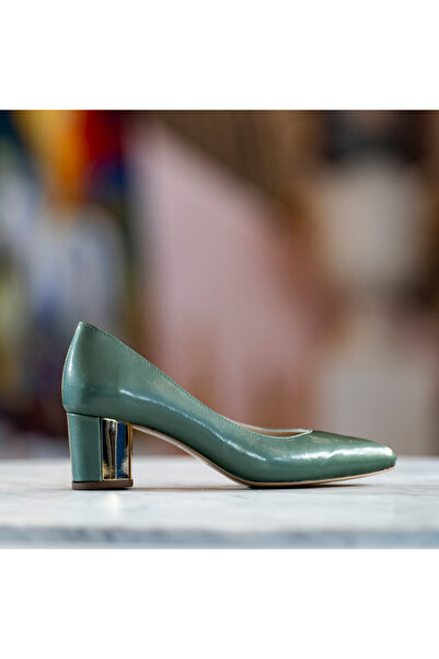 CONDUR by alexandru Women's Shoes with Thick Heels Chaterine Olive - 35