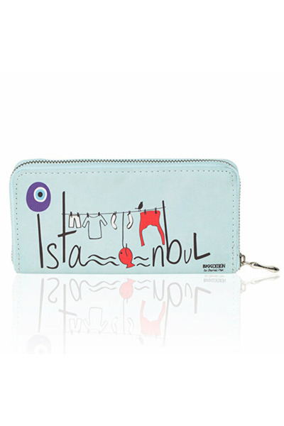 esdekor Design Istanbul Wallet Blue Smiling Collection